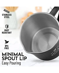 Stainless Steel Bacon Grease Container With Strainer