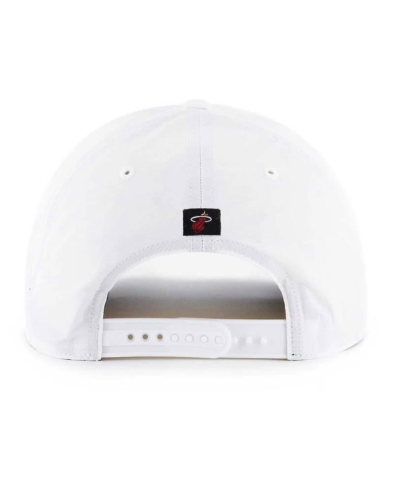 47 Brand Men's White Miami Heat Fairway Hitch brrr Adjustable Hat
