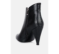 Lemon tart heeled ankle boots