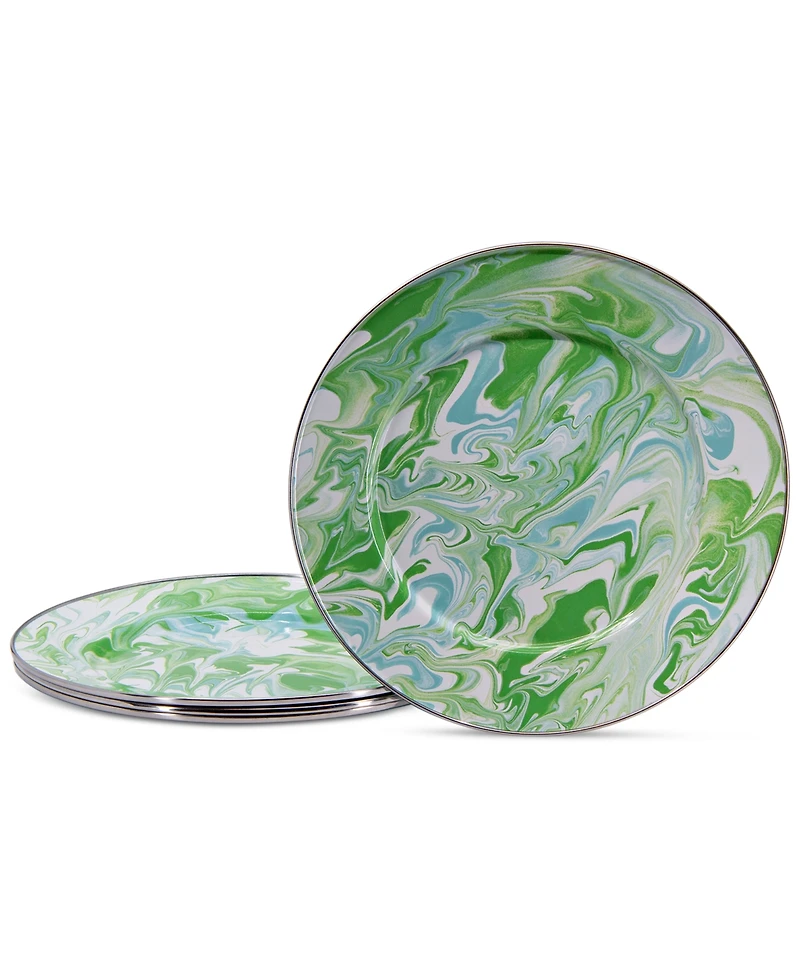 Golden Rabbit Modern Monet Dinner Plates, Set of 4