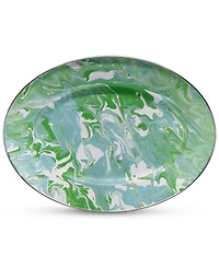 Golden Rabbit Modern Monet Oval Platter