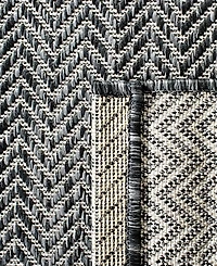 Safavieh Courtyard CY8022 Black and Beige 8' x 11' Outdoor Area Rug