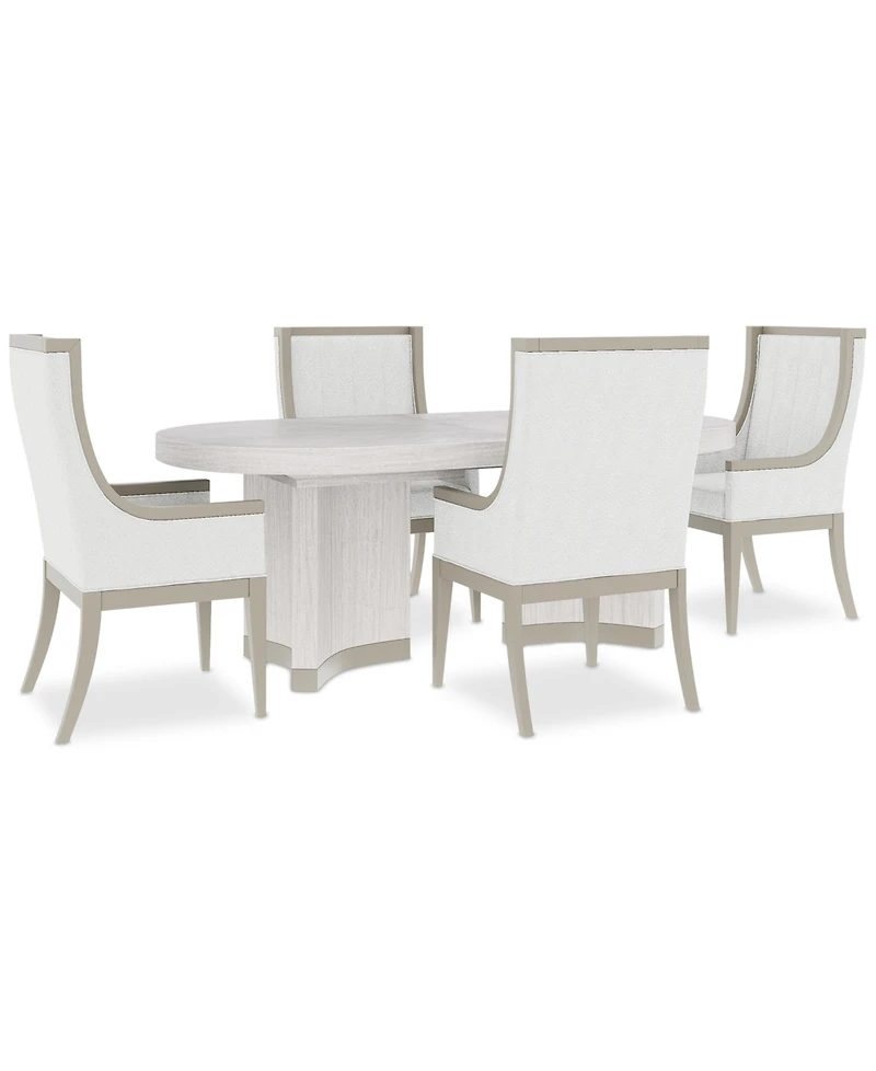 Warlington 5 Pc. Dining Set (Table & 4 Host Chairs)