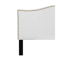 Arched Queen Headboard With Accent Nail Trim