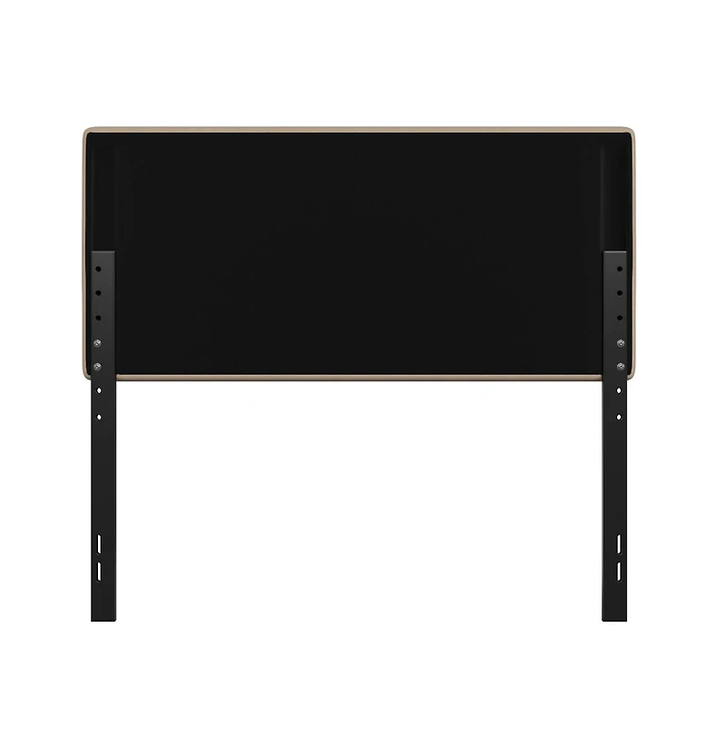 Merrick Lane Coppola Full Headboard With Tufted Upholstery And Powder Coated Metal Frame