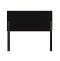 Merrick Lane Coppola Full Headboard With Tufted Upholstery And Powder Coated Metal Frame