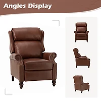 Pierce Genuine Leather Recliner with Nailhead Trims