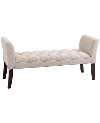 Homcom End of Bed Bench with Button Tufted Design