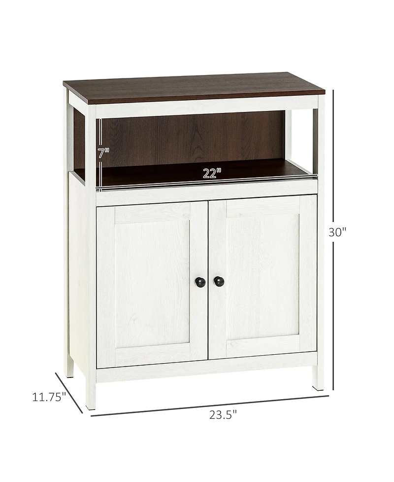kleankin Bathroom Storage Cabinet W/ Adjustable Shelf, and