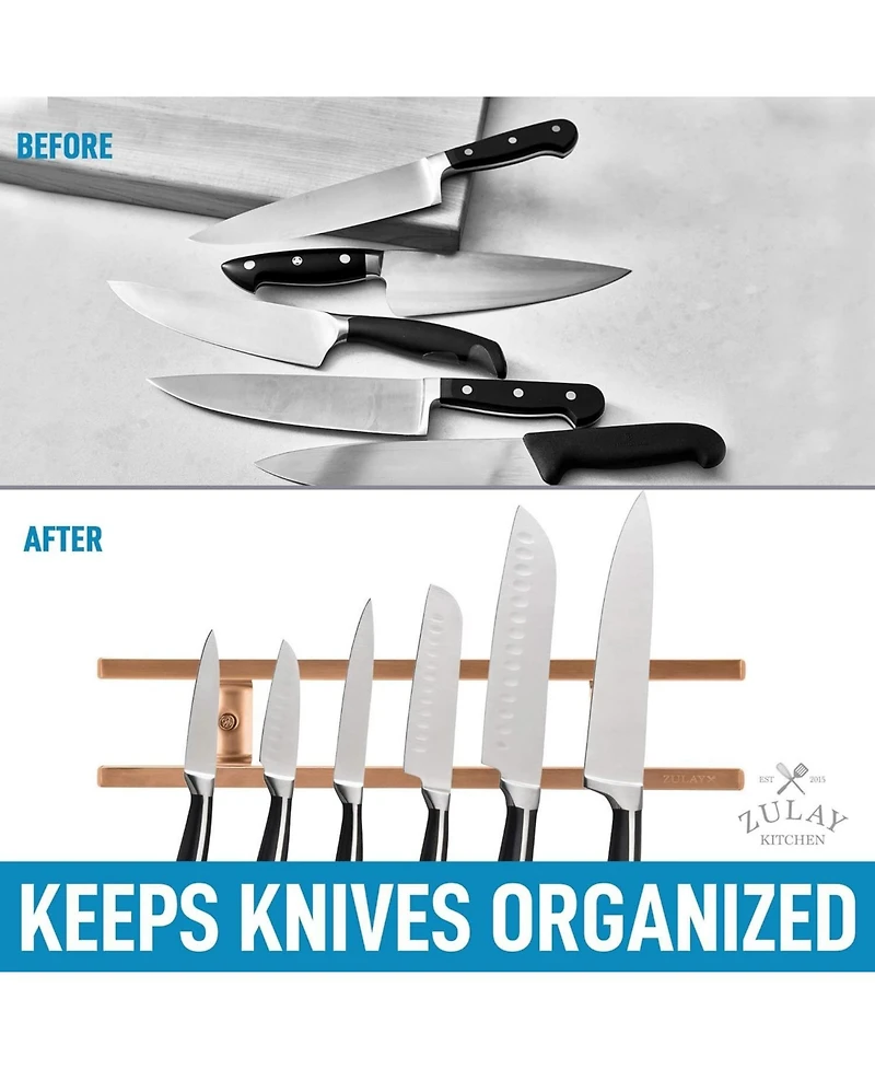 Zulay Kitchen Magnetic Knife Holder