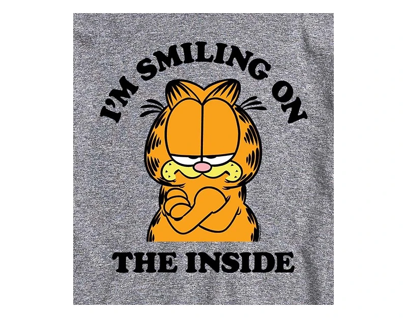 Hybrid Apparel Garfield Smiling Mens Short Sleeve Tee