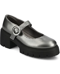 Journee Collection Women's Zarynn Mary Jane Treaded Outsole Platform Pumps