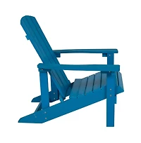 Ayala Piece Outdoor Leisure Set With Of Poly Resin Adirondack Chairs And Star Moon Iron Fire Pit