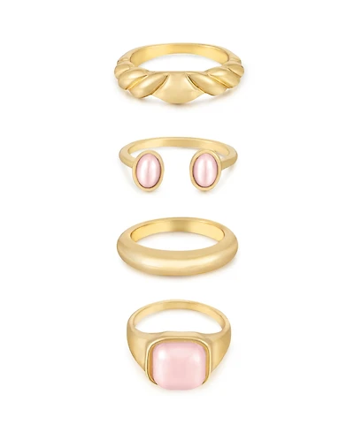 Ettika 18k Gold Plated Ultimate Babe Ring Set