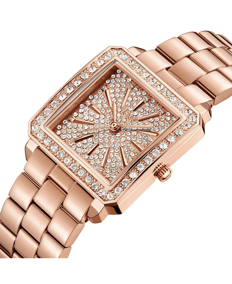 Jbw Women's Cristal Quartz 18K Rose Gold-Plated Stainless Steel Watch Set, 28mm