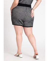 Eloquii Women's Knitted Short