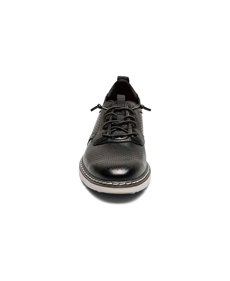 Stacy Adams Little and Big Boys Sync Plain Toe Elastic Lace Up Dress Shoe
