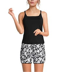 Lands' End Women's D-Cup Square Neck Tankini Swimsuit Top