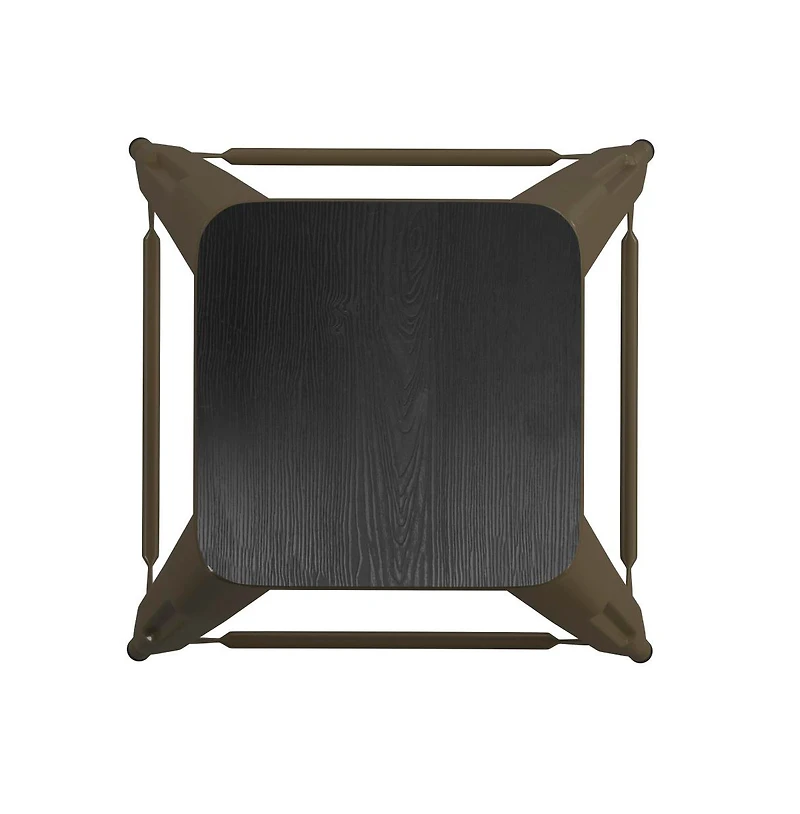 Cory Set Of Four Backless Metal Stools With All-Weather Poly Resin Seats For Indoor Use Only