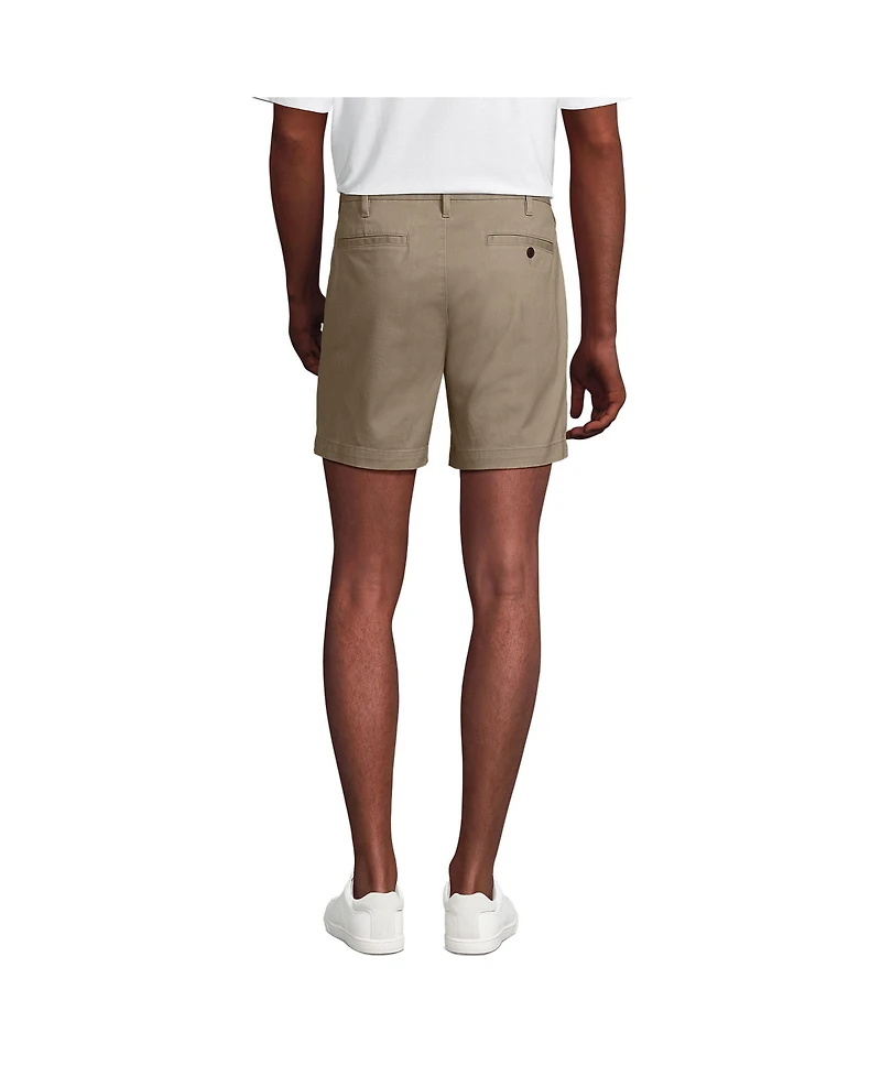 Lands' End Men's 6" Traditional Fit Comfort Waist Stretch Knockabout Chino Shorts