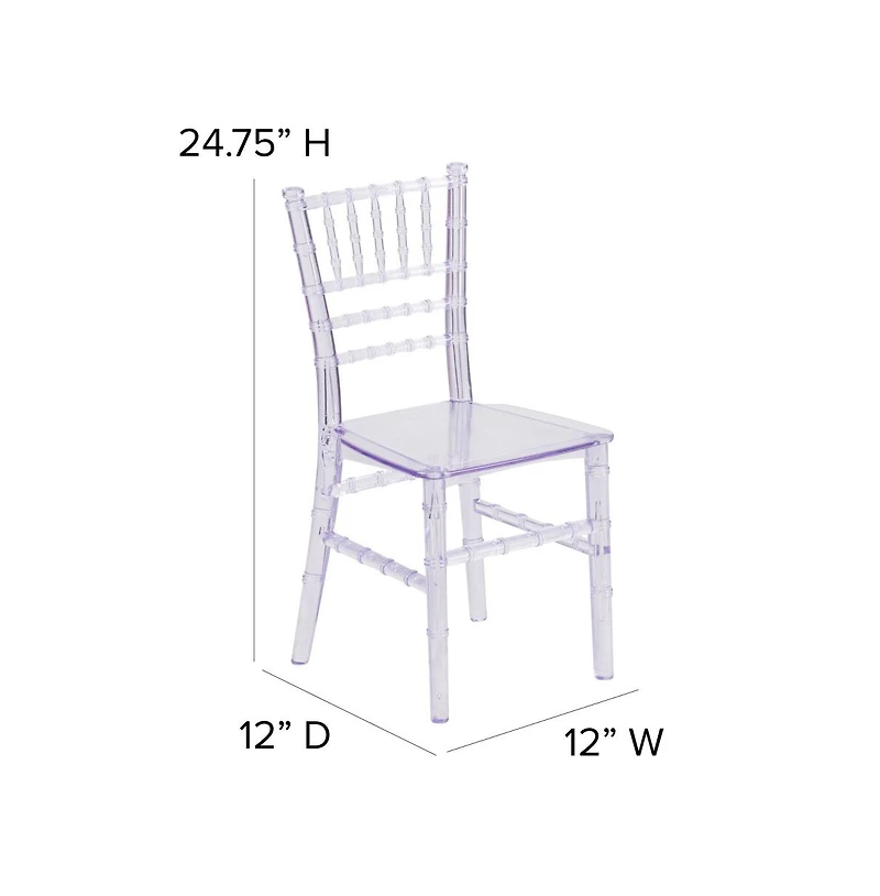 Child S All Occasion Resin Chiavari Chair For Home Or Based Rental Business