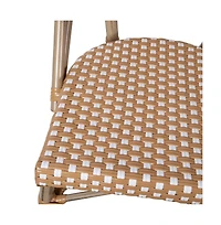 Merrick Lane Celia Indoor/Outdoor Stacking Bistro Chair With Aluminum Frame