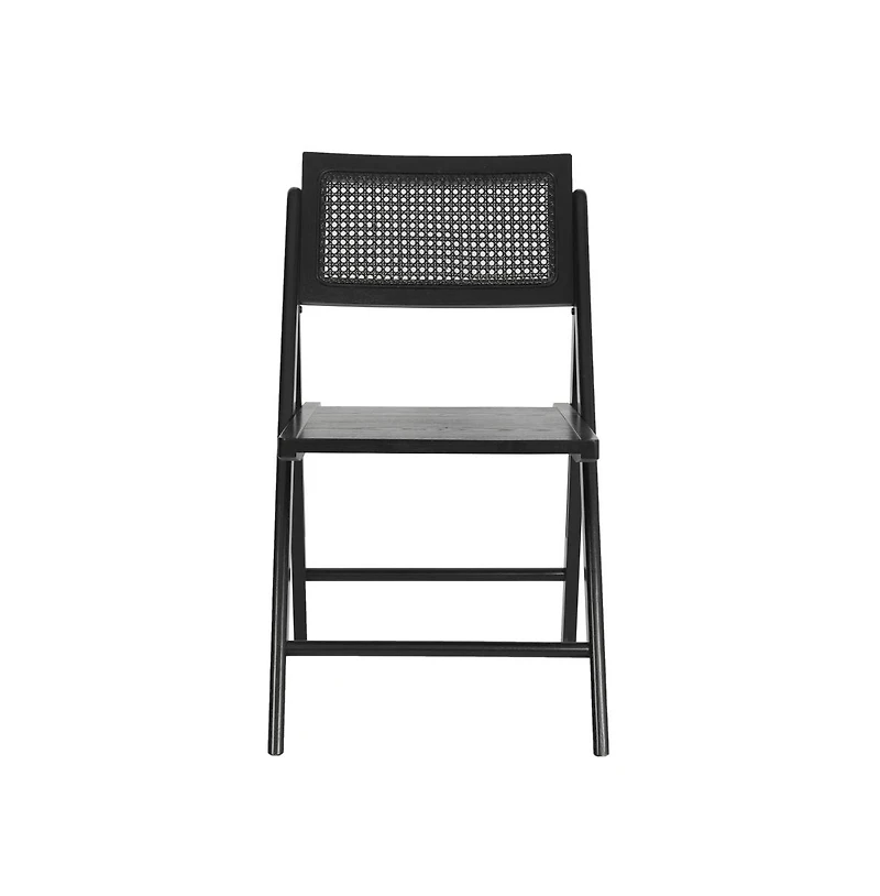 Gordon Set Of 2 Cane Rattan Folding Chairs