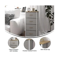 Marley 4 Drawer Storage Dresser With Cast Iron Frame