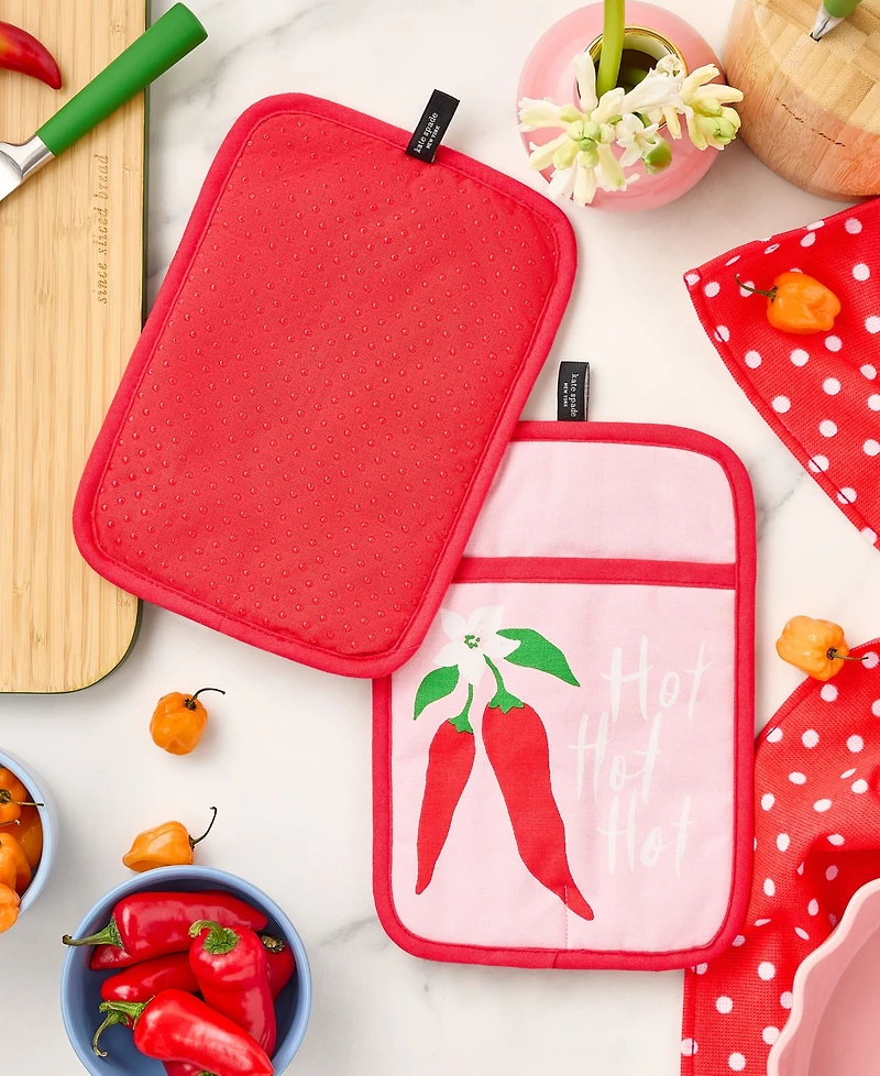 Kate Spade New York Hot Hot Hot Peppers Pot Holder 2-Pack