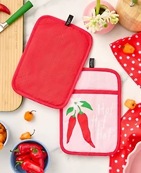 Kate Spade New York Hot Hot Hot Peppers Pot Holder 2-Pack