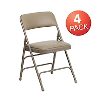 4 Pack Home & Office Portable Party Events Padded Metal Folding Chair