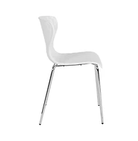 Contemporary Design Accent Dining Plastic Stack Chair