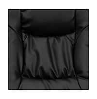 Contemporary Multi-Position Recliner & Ottoman W/ Wrapped Base