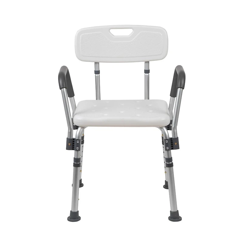 300 Lb. Capacity Quick Release Back & Arm Shower Chair