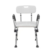 300 Lb. Capacity Quick Release Back & Arm Shower Chair
