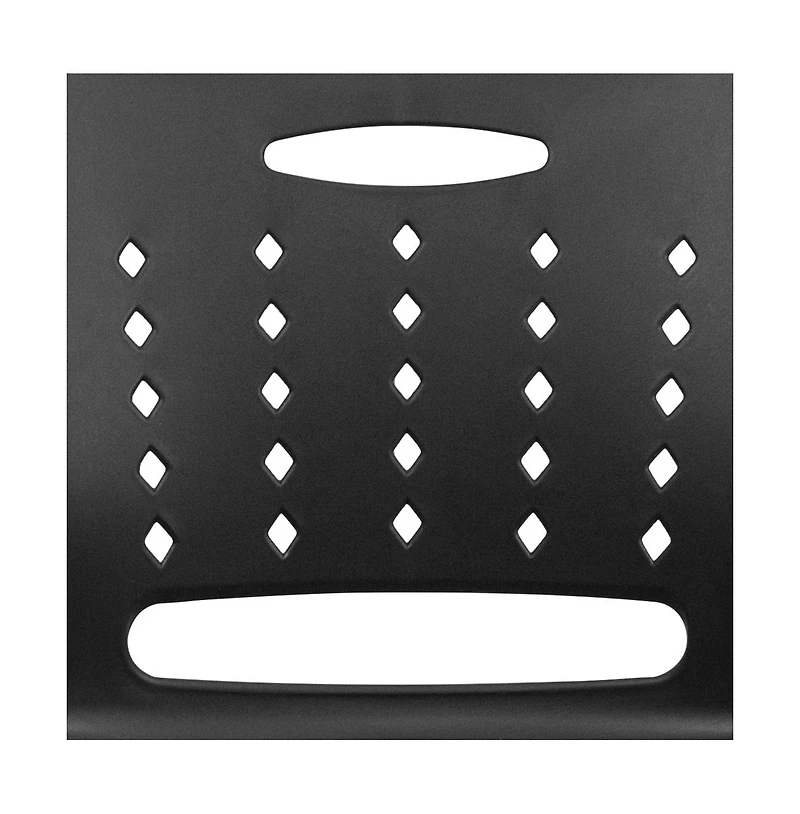 Emma+Oliver Home Office Plastic Accent Sled Base Stack Chair - Air-Vent Back