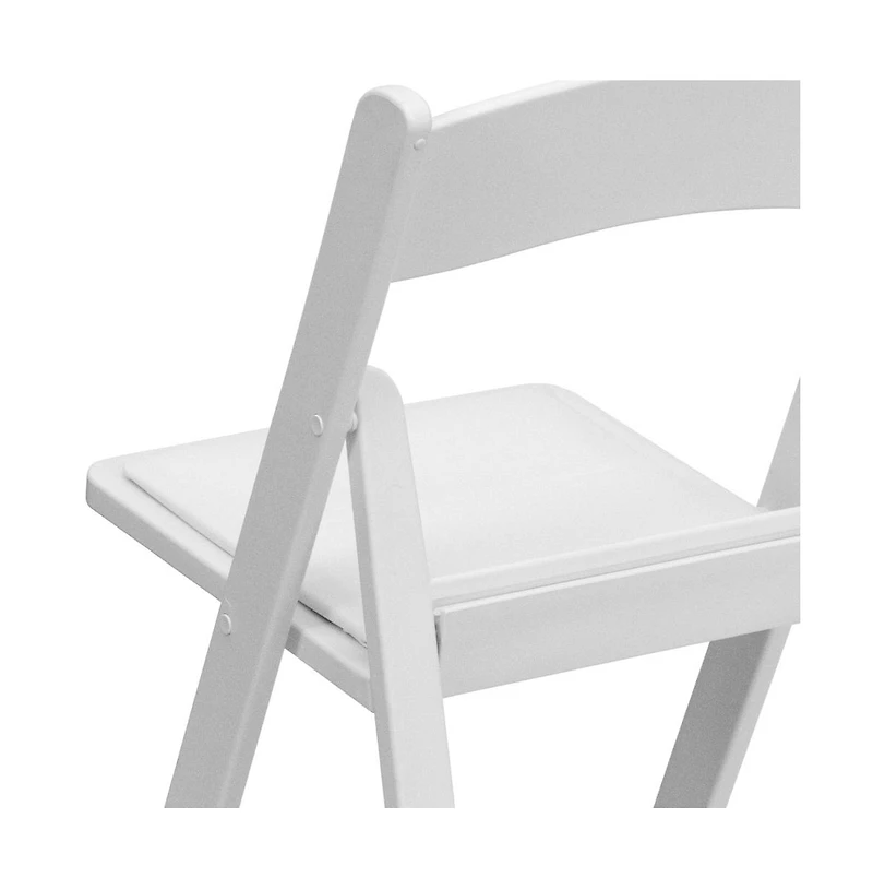 Set Of 4 800 Lb Weight Capacity Indoor/Outdoor Resin Folding Chairs