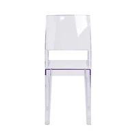 Emma+Oliver 4 Pack Transparent Stacking Side Chair