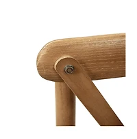 Merrick Lane Davisburg Stackable Wooden Cross Back Bistro Dining Chair