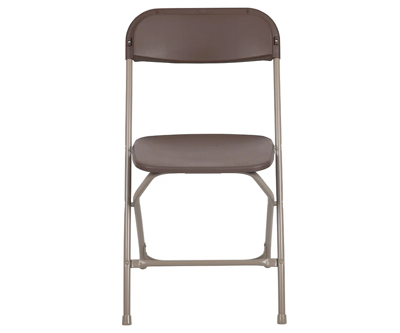 Emma+Oliver Set Of 6 Stackable Folding Plastic Chairs - 650 Lb Weight Capacity