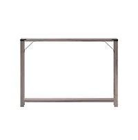 Merrick Lane Green River Modern Farmhouse Engineered Wood Sofa Table And Powder Coated Steel Accents