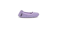 Muk Luks Women's 2 Pair Travel Ballerina Slipper Set