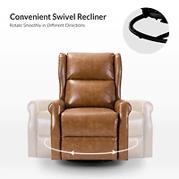 Callinan Contemporary Faux Leather Manual Recliner