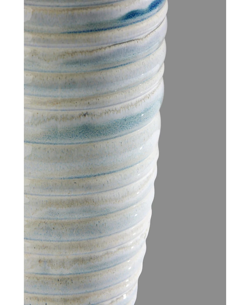 Adesso 25" Ribbed Ceramic Catalina Table Lamp