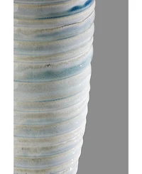 Adesso 25" Ribbed Ceramic Catalina Table Lamp