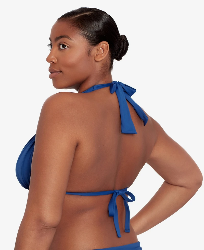 Lauren Ralph Lauren Mold Cup Halter Bikini Bra Top