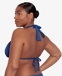 Lauren Ralph Lauren Mold Cup Halter Bikini Bra Top