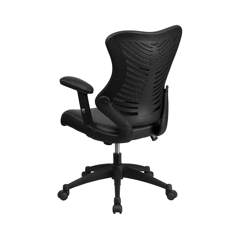 Emma+Oliver High Back Designer Mesh Executive Ergonomic Office Chair W/ Adjustable Arms