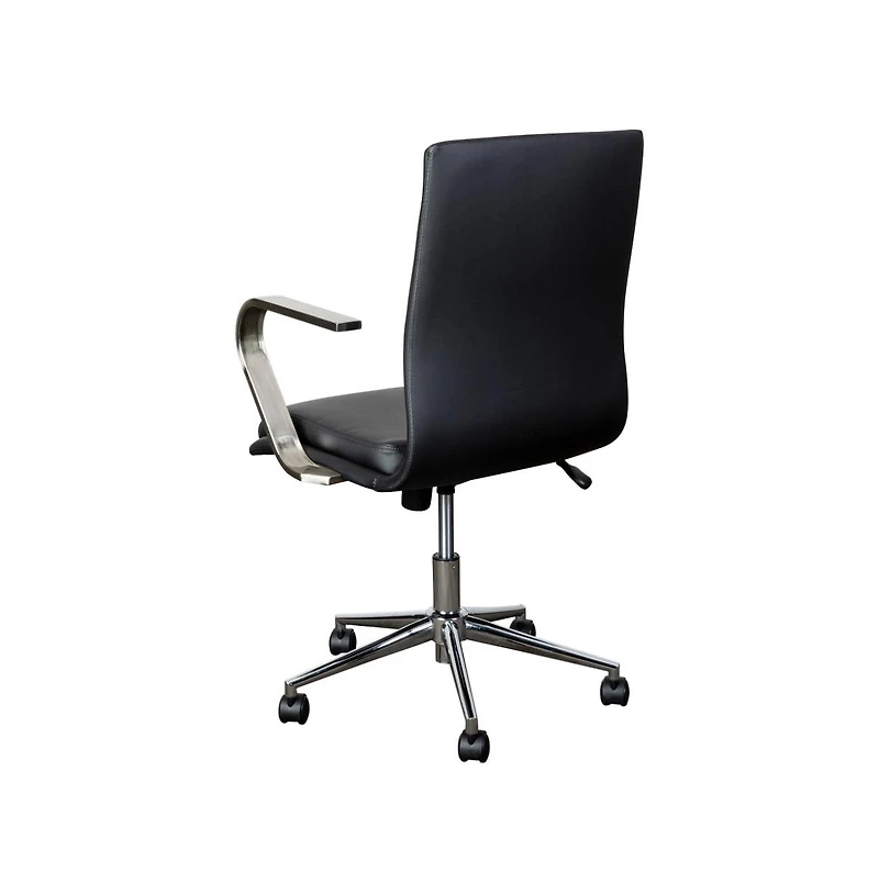 Merrick Lane Artemis Mid-Back Home Office Chair With Armrests, Height Adjustable Swivel Seat And Five Star Base