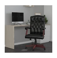 Merrick Lane Versailles High Back Tufted Home Office Chair With Height Adjustment And 360° Swivel